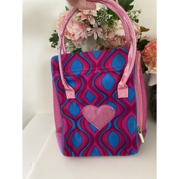 Battat Dolls Pucci Pups Pink and Blue Dog Carrier Plush Bag Only Mesh Zipper GUC - Picture 7 of 16